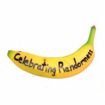 celebrating randomness banana photo sculpture