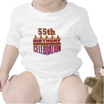 Celebration 55th Birthday Gifts Baby Bodysuit