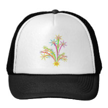 Celebration fireworks mesh hat