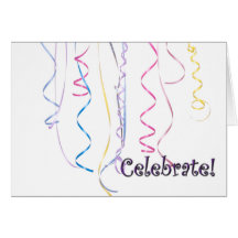 Celebration Ribbons Greeting Card
