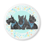 Celebration Scotties Multi-Colour magnets