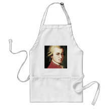 celebrities  wolfgang amadeus mozart apron