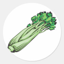 celery round stickers