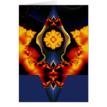 Celestial flower greeting card