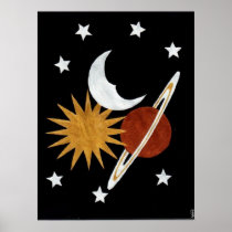 Celestial Gold Poster