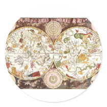 Celestial map from the 17th century stickers