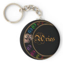 Celestrial Moon Aries keychains