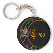 Celestrial Moon Leo Keychain