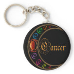 Celestrial Moons Zodiac Cancer keychains