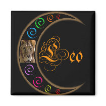 Celestrial Zodiacs - Leo Fridge Magnets