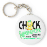 Celiac Disease Chick Interrupted 2 keychains