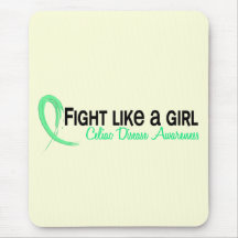 Celiac Disease Fight Like A Girl 6.3 Mouse Mat