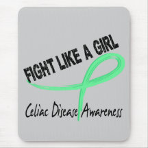 Celiac Disease Fight Like A Girl 7.3 Mousepad