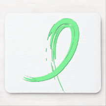 Celiac Disease Light Green Ribbon A4 Mousemat