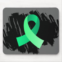 Celiac Disease Light Green Ribbon With Scribble Mousemats
