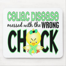 Celiac Disease Messed With The Wrong Chick Mouse Pads