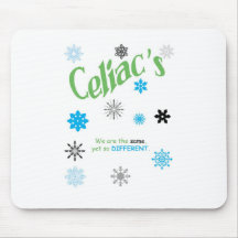 Celiac Snowflakes Mousepad