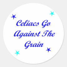 Celiacs Go Against The Grain Stickers