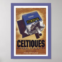 Celitques Cigarette Advertisement Poster