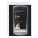 Cell Phone Text Graduation Announcement