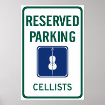 Cellists Parking Print