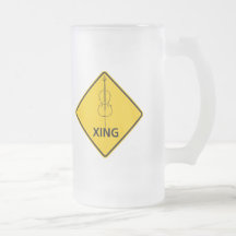 Cello Crossing Highway Sign Coffee Mug
