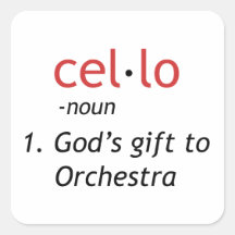 Cello Definition Stickers
