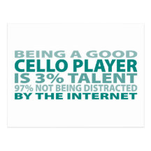 Cello Player 3% Talent Post Cards