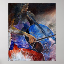 cello player posters