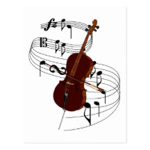 Cello Postcard