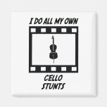 Cello Stunts Refrigerator Magnet