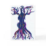Cello Tree Blue Blank Card