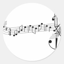 Cello Waltz Round Stickers