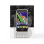 cellphone, mobile phone text message Happy Birthda Greeting Card