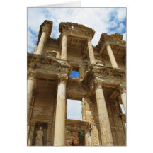 Celsius Library - Ephesus Greeting Card