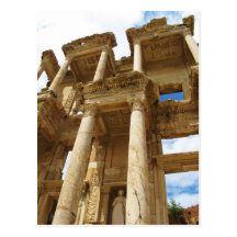 Celsius Library, famous  Roman building - Ephesus Postcards
