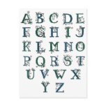 Celtic Alphabet postcard