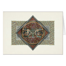 Celtic Art Gryphons Greeting Card