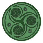 Celtic Art Sticker, Triskel Spiral #2
