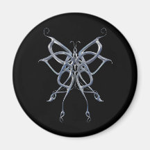 Celtic Butterfly Metal Magnet