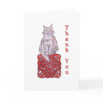 Celtic Cat Thank You Note