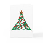 celtic Christmas tree Greeting Cards