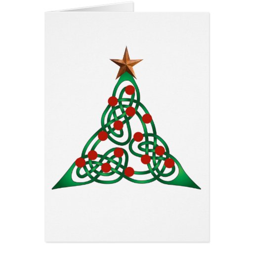 celtic Christmas tree Greeting Card | Zazzle