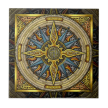 Celtic Compass Tile