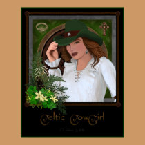 Celtic Cowgirl Frameable Print posters
