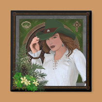 Celtic Cowgirl magnet magnets