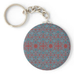Celtic Cranes & Spirals Keychain, Maroon