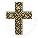 Celtic Cross 7 Gold stickers