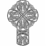 celtic cross blackwhite key chain photo sculptures