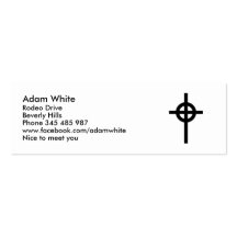 Celtic cross business cards